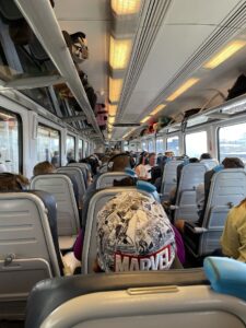 View of the train waterloo to southampton