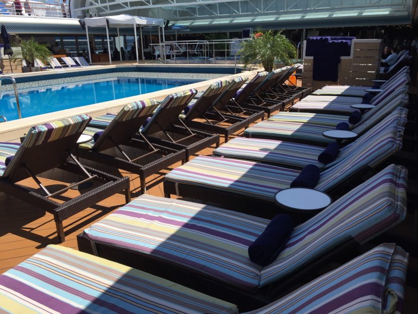 Eurodam Pool Deck Chairs to Alaska
